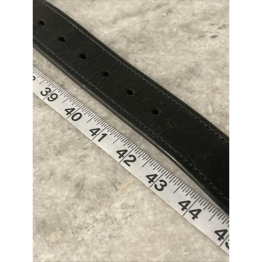 Hooey Belt Mens 40 Black Leather Western Business Cowboy Rodeo Made in USA